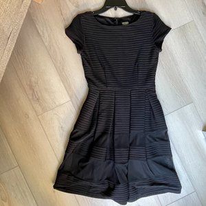 Taylor Black Fit & Flare Cocktail Dress